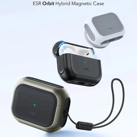 ESR Orbit Hybrid -suojakotelo Apple AirPods Pro 3:lle, Harmaa