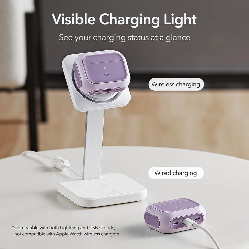 ESR Orbit Hybrid -kotelo Apple AirPods Pro Seriesille, Violetti