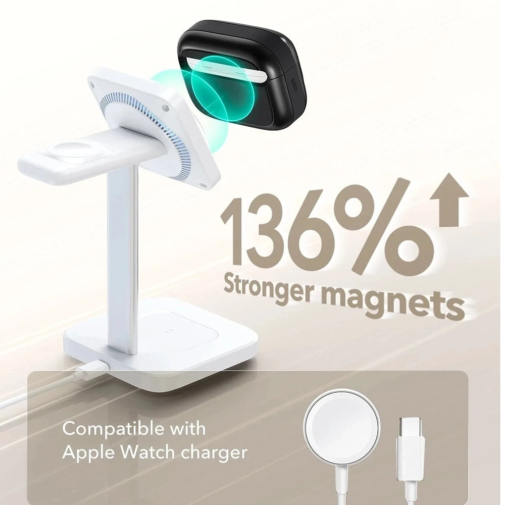ESR Pulse Magnetic FlickLock -kotelo Apple AirPods Pro 3:lle, Valkoinen