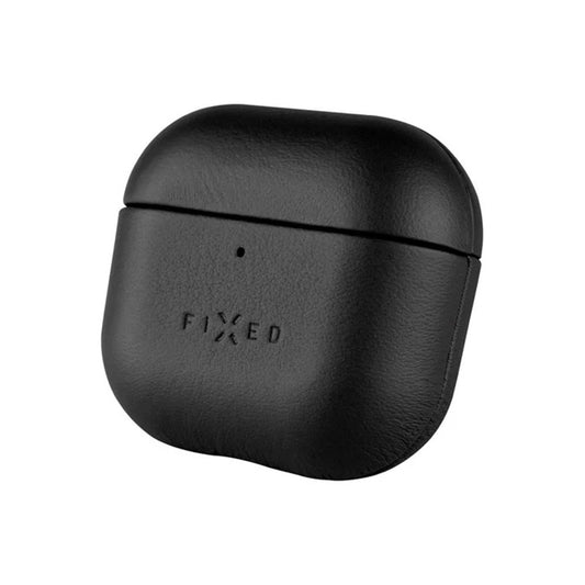 Fixed PodsLeather -kotelo Apple AirPods 4:lle, Musta