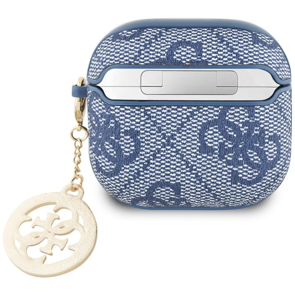 Guess 4G Strass Charm -kotelo Apple AirPods 4:lle, Sininen