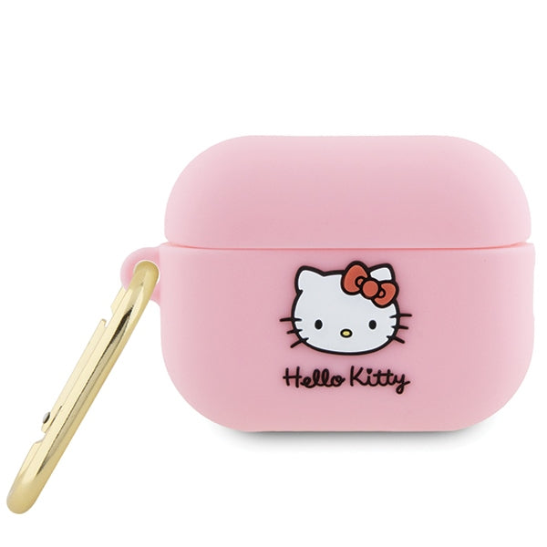 Hello Kitty 3D Kitty Head -kotelo Apple AirPods Pro 2:lle, Pinkki