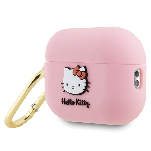 Hello Kitty 3D Kitty Head -kotelo Apple AirPods Pro 2:lle, Pinkki