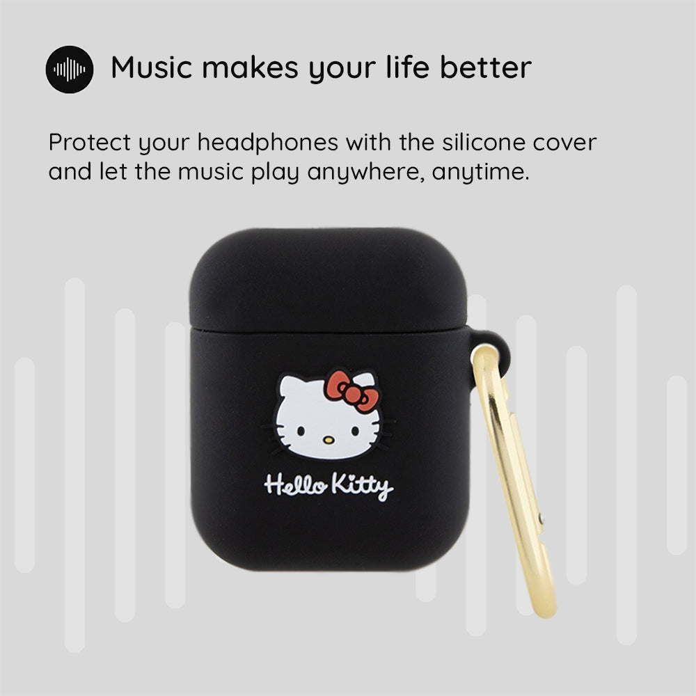 Hello Kitty 3D Kitty Head -kotelo Apple AirPods Pro 2:lle, Pinkki