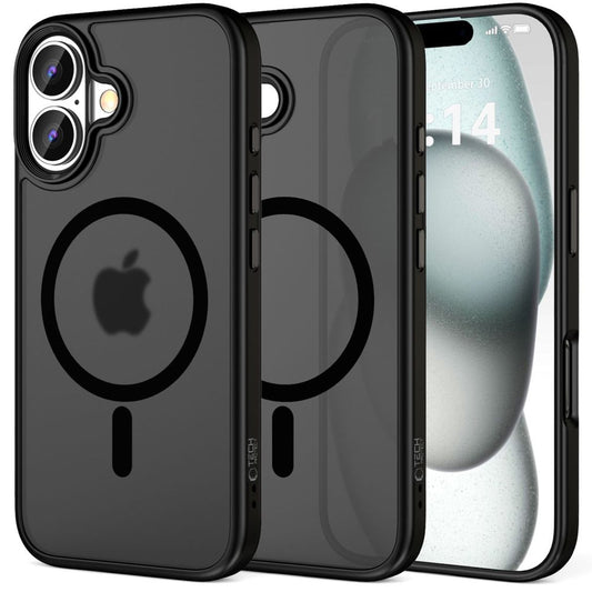 MagSafe-kotelo Apple iPhone 16 Plus -puhelimelle, Tech-Protect, Magmat, musta
