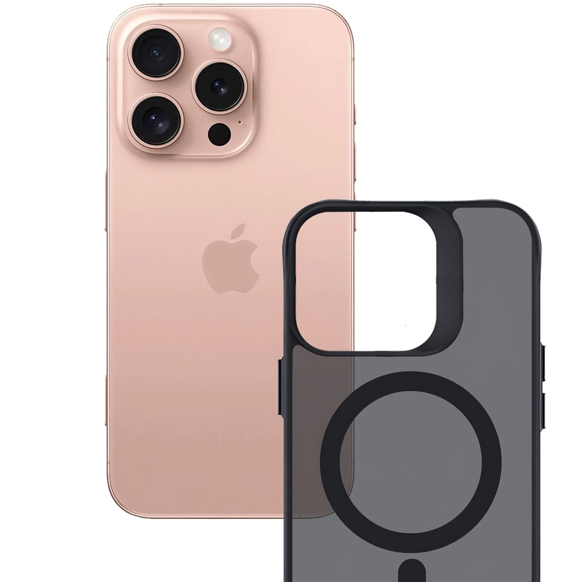 MagSafe kotelo Apple iPhone 16 Pro Max, 3MK, savu MagCase, musta