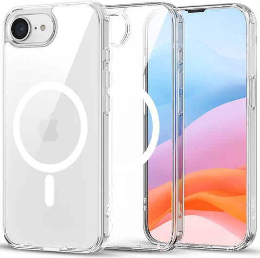 MagSafe-kotelo Apple iPhone 16e:lle, Tech-Protect, Flexair Hybrid, Läpinäkyvä