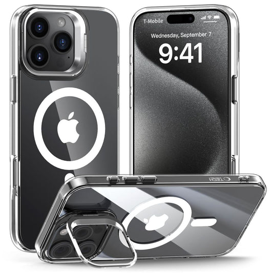 MagSafe-kotelo Apple iPhone 16 Pro Maxille, Tech-Protect, Magstand, Läpinäkyvä