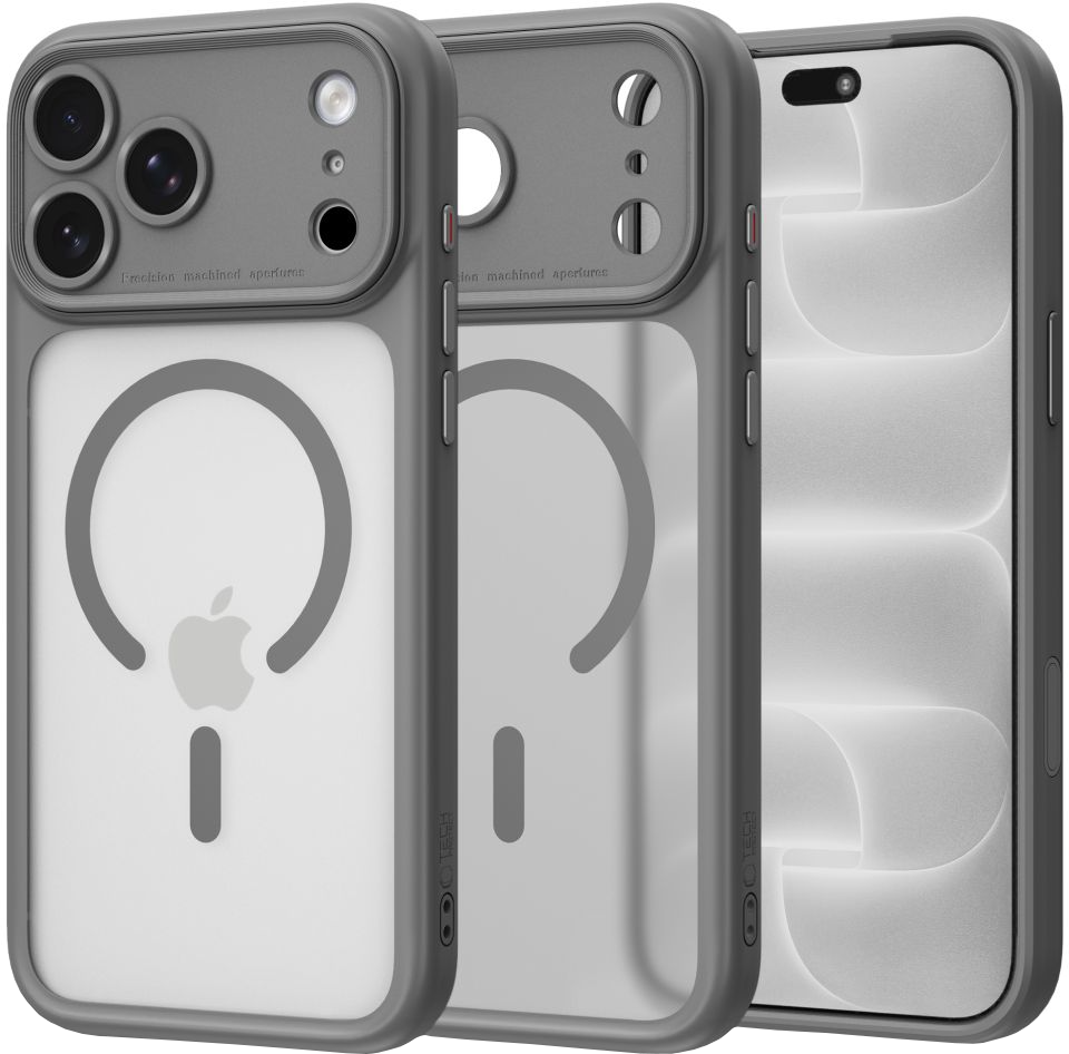 MagSafe-suojakuori Apple iPhone 18 Pro Max / 17 Pro Max -puhelimelle, Tech-Protect MagPeak CC, mattaharmaa