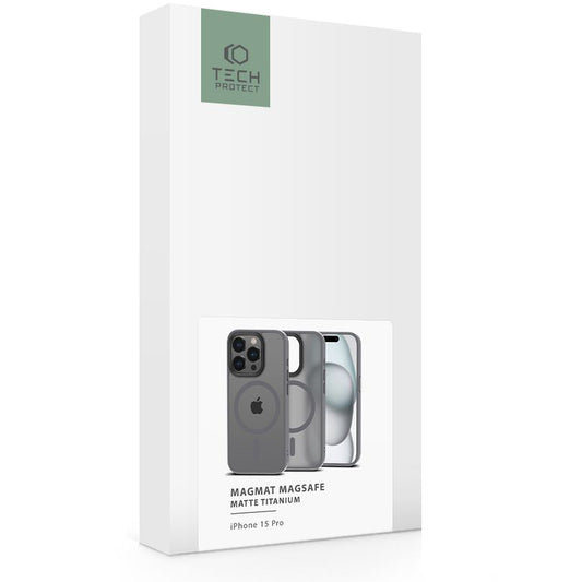 MagSafe-kotelo Apple iPhone 15 Pro:lle, Tech-Protect, Magmat, Magmat, harmaa