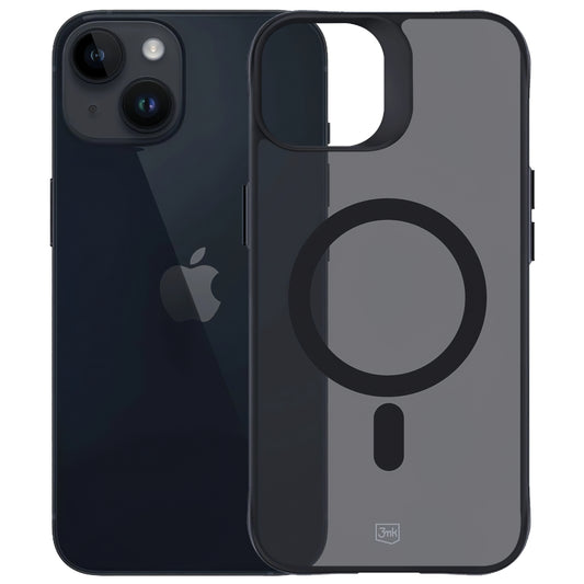MagSafe-kuori Apple iPhone 15:lle, 3MK, Smoke MagCase, Musta