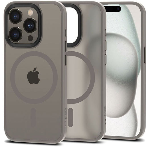 MagSafe-kotelo Apple iPhone 15 Pro Maxille, Tech-Protect, Magmat, Magmat, harmaa