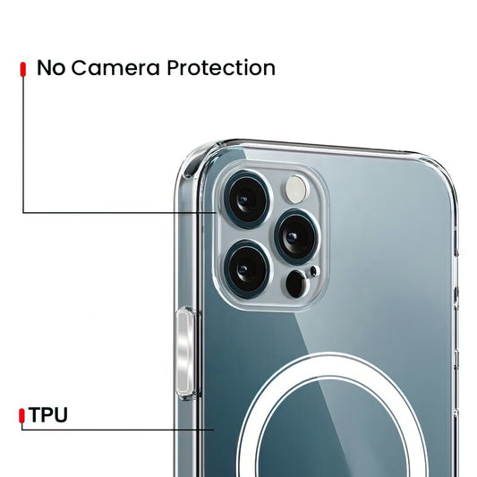 MagSafe-kotelo Apple iPhone 17 Pro Maxille, OEM, Kirkas, Läpinäkyvä