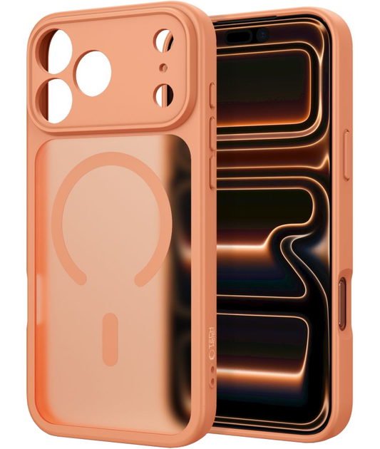 MagSafe-kuori Apple iPhone 18 Pro / 17 Pro:lle, Tech-Protect, BasicMag, Matta Oranssi
