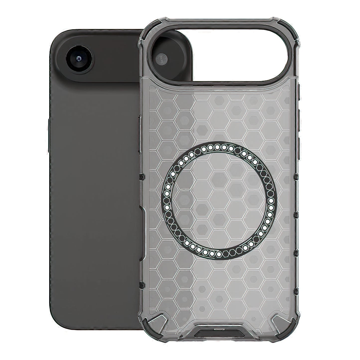 MagSafe-kotelo Apple iPhone 17 Airille, Techsuit, HoneyComb Shield, Musta