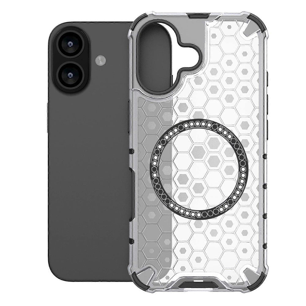 MagSafe-kotelo Apple iPhone 17:lle, Techsuit, HoneyComb Shield, Valkoinen