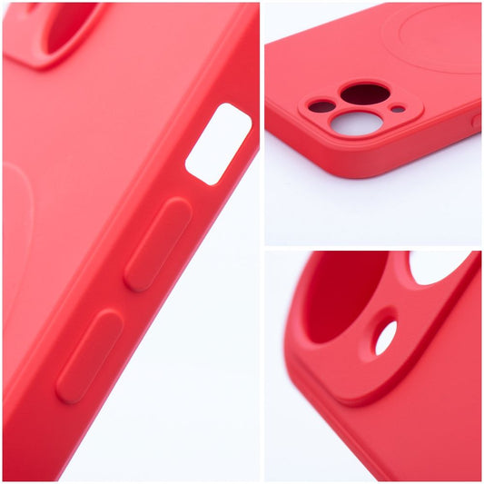 MagSafe-kuori Apple iPhone 17e / 16e:lle, OEM, Silicone Mag, Punainen