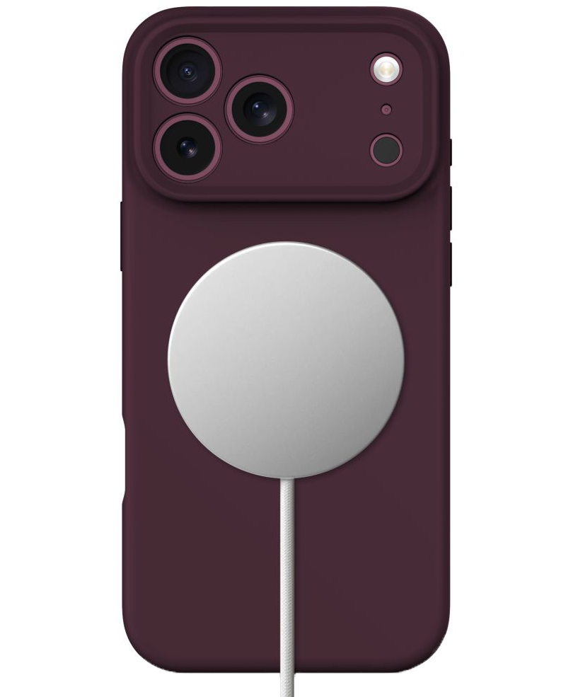 MagSafe-suojakuori Apple iPhone 18 Pro / 17 Pro -puhelimelle, Tech-Protect, silikoni, viininpunainen