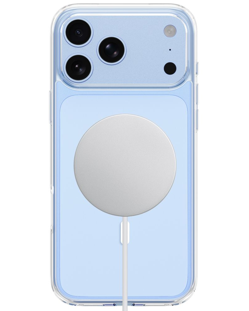 MagSafe-kuori Apple iPhone 18 Pro / 17 Pro:lle, Tech-Protect, Flexair Hybrid näytönsuojalla, läpinäkyvä