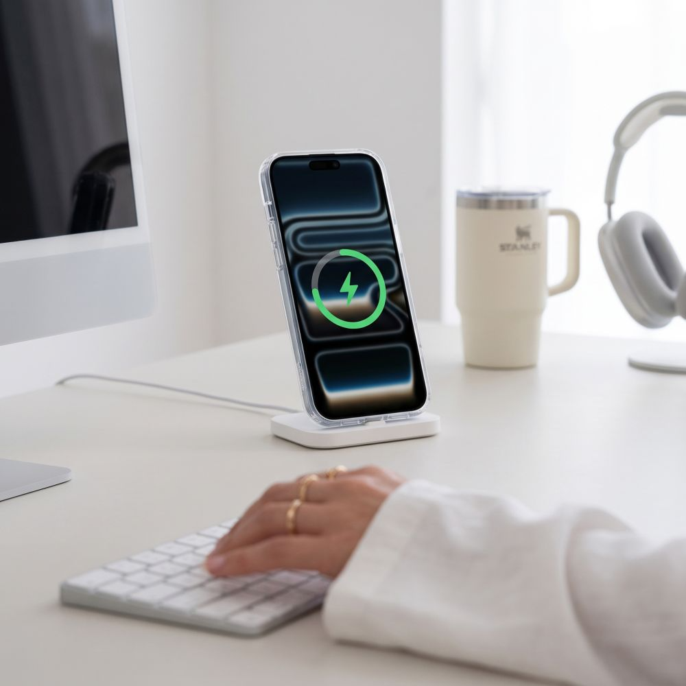 MagSafe-kuori Apple iPhone 18 Pro / 17 Pro:lle, Tech-Protect, Flexair Hybrid näytönsuojalla, läpinäkyvä