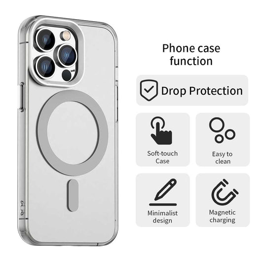 MagSafe Case for Apple iPhone 12 Pro Max, Techsuit, CandyCase, White