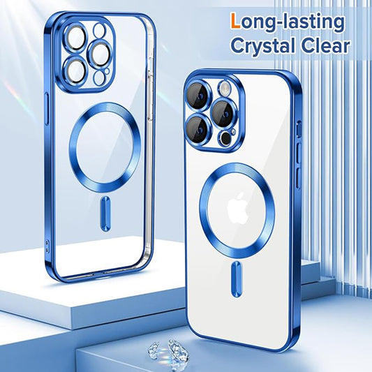 MagSafe-kuori Apple iPhone 12 Pro:lle, Techsuit, Luxury Crystal, Tummansininen