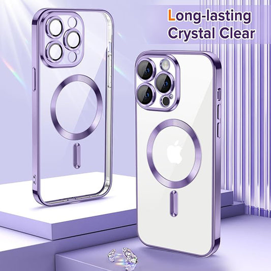 MagSafe-kuori Apple iPhone 12 Pro:lle, Techsuit, Luxury Crystal, Vaaleanvioletti