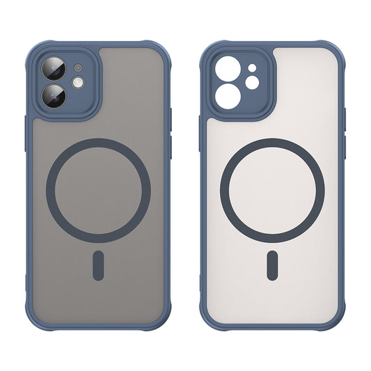 MagSafe-kuori Apple iPhone 12:lle, Techsuit, HaloFrost II, Laivastonsininen