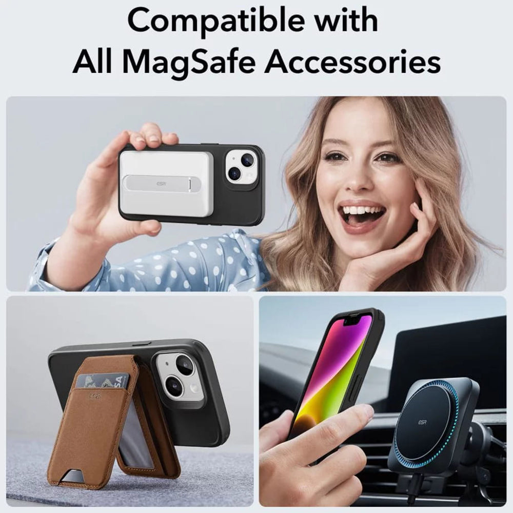 MagSafe-kuori Apple iPhone 14 / 13:lle, ESR, Classic Hybrid, Musta