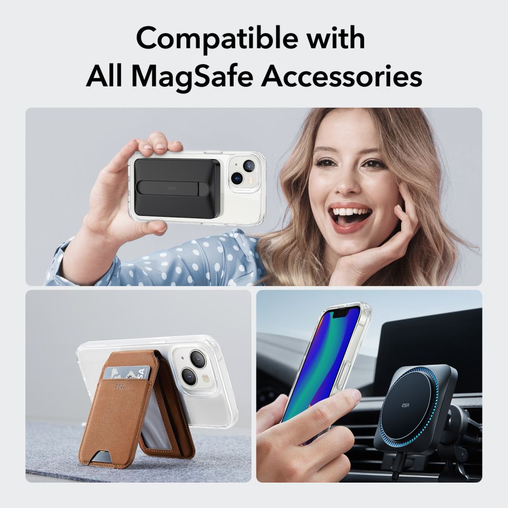 MagSafe-kuori Apple iPhone 14 / 13:lle, ESR, Classic Hybrid, Läpinäkyvä