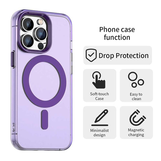 MagSafe Case for Apple iPhone 13 Pro Max, Techsuit, CandyCase, Purple