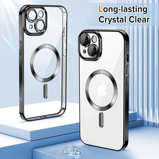 MagSafe-kuori Apple iPhone 13:lle, Techsuit, Luxury Crystal, Musta