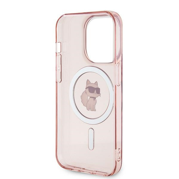 MagSafe-kotelo Apple iPhone 14 Pro Maxille, Karl Lagerfeld, IML Choupette, Pinkki