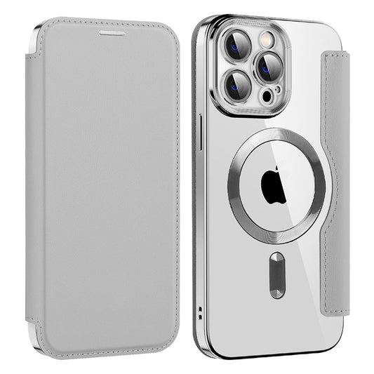 MagSafe-kuori Apple iPhone 14 Pro Maxille, Techsuit, SmartMag Book, Harmaa