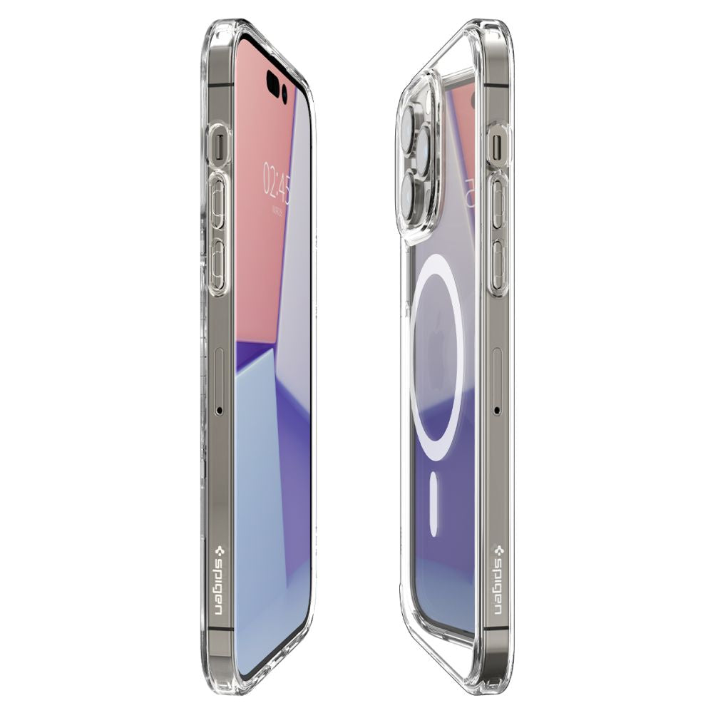 MagSafe-kotelo Apple iPhone 14 Prolle, Spigen, Ultra Hybrid, Valkoinen