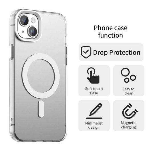 MagSafe-kuori Apple iPhone 14:lle, Techsuit, CandyCase, Valkoinen