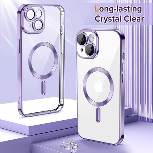 MagSafe-kuori Apple iPhone 14:lle, Techsuit, Luxury Crystal, Vaaleanvioletti