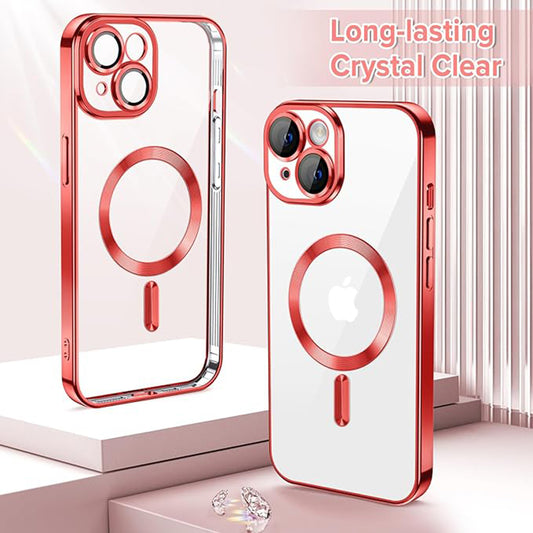 MagSafe-kuori Apple iPhone 14:lle, Techsuit, Luxury Crystal, Punainen