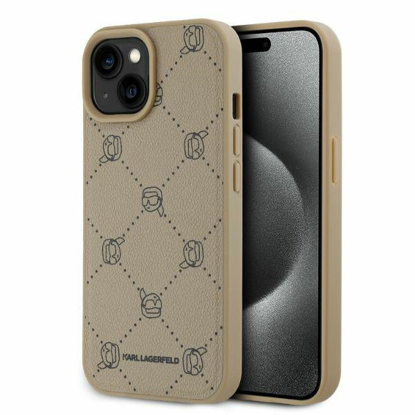 MagSafe-kotelo Apple iPhone 15:lle, Karl Lagerfeld, Karl's Head, Beige
