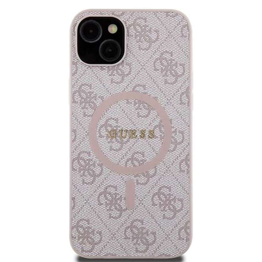 MagSafe-kotelo Apple iPhone 15 Plus -puhelimelle, Guess, 4G Collection, Pinkki
