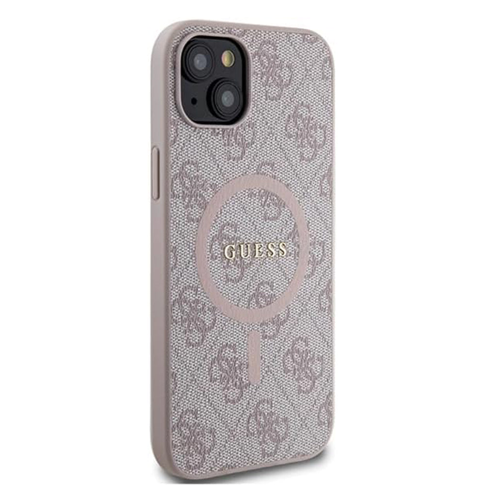 MagSafe-kotelo Apple iPhone 15 Plus -puhelimelle, Guess, 4G Collection, Pinkki