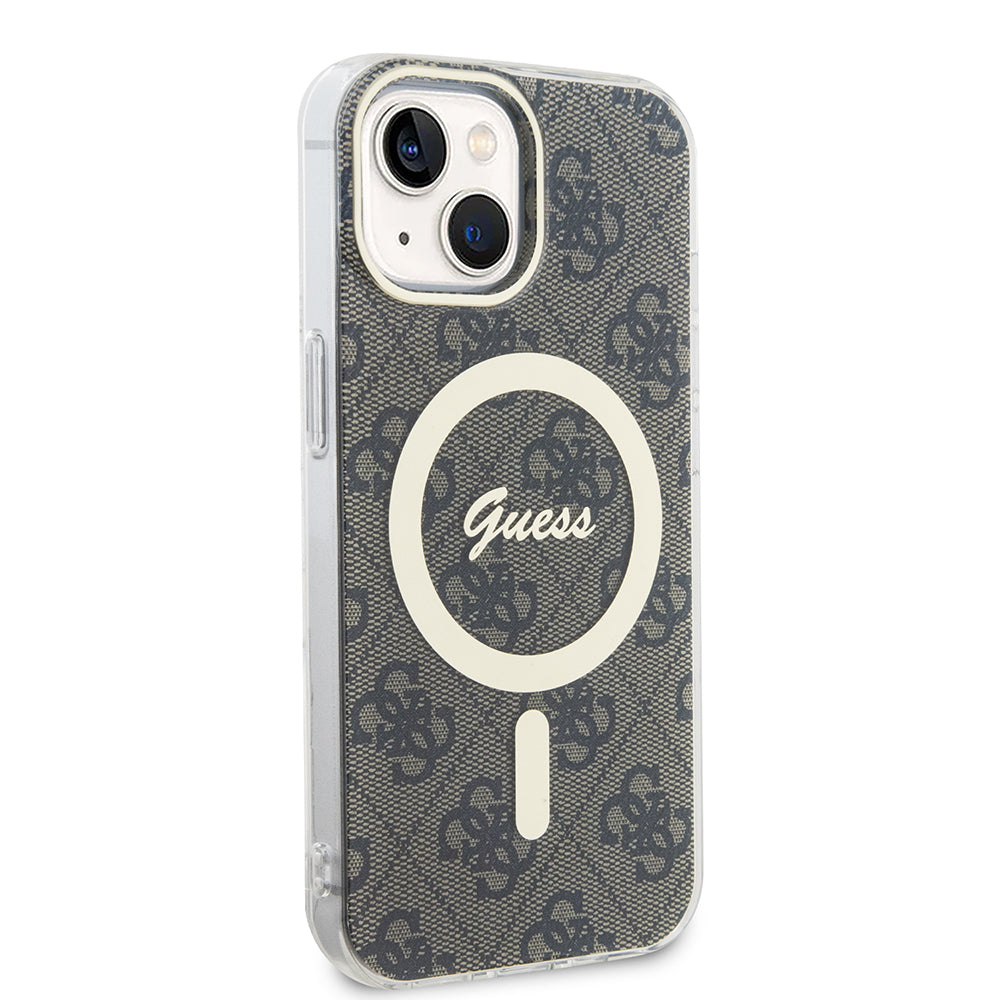 MagSafe-kotelo Apple iPhone 15 Plus -puhelimelle, Guess, IML 4G, Ruskea