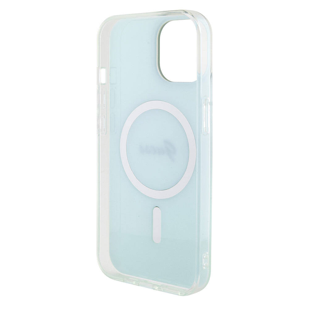 MagSafe-kotelo Apple iPhone 15 Plus -puhelimelle, Guess, IML Iridescent, Turkoosi