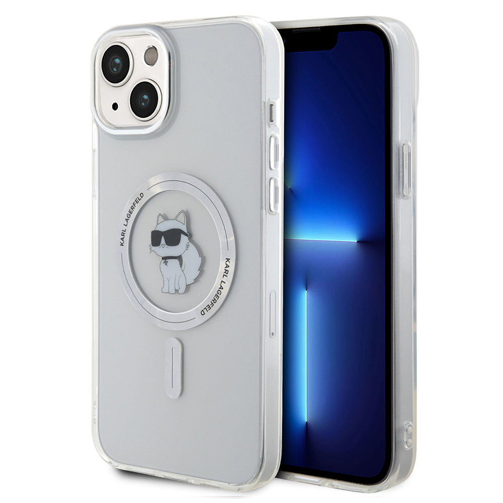 MagSafe-kotelo Apple iPhone 15 Plus / 14 Plus, Karl Lagerfeld, IML Choupette, Läpinäkyvä