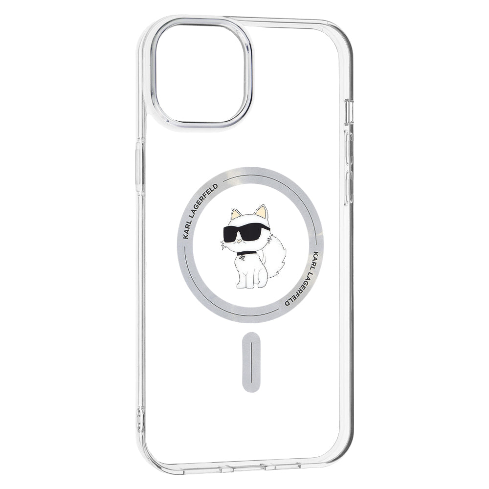 MagSafe-kotelo Apple iPhone 15 Plus / 14 Plus, Karl Lagerfeld, IML Choupette, Läpinäkyvä