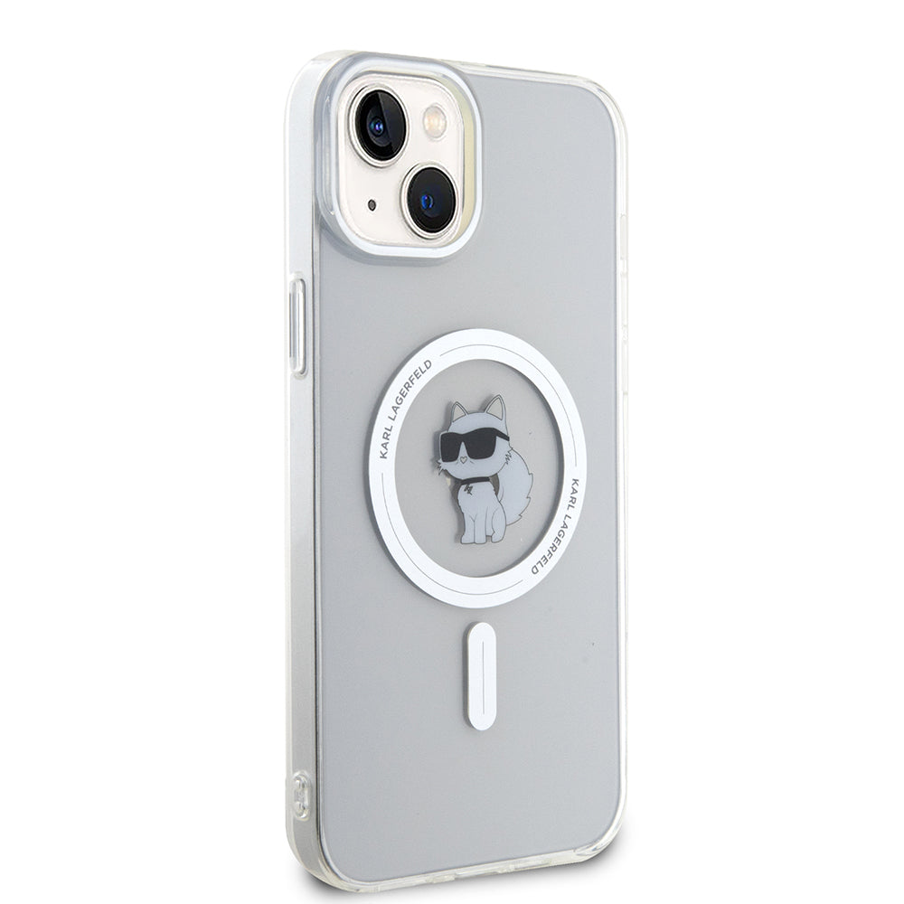 MagSafe-kotelo Apple iPhone 15 Plus / 14 Plus, Karl Lagerfeld, IML Choupette, Läpinäkyvä