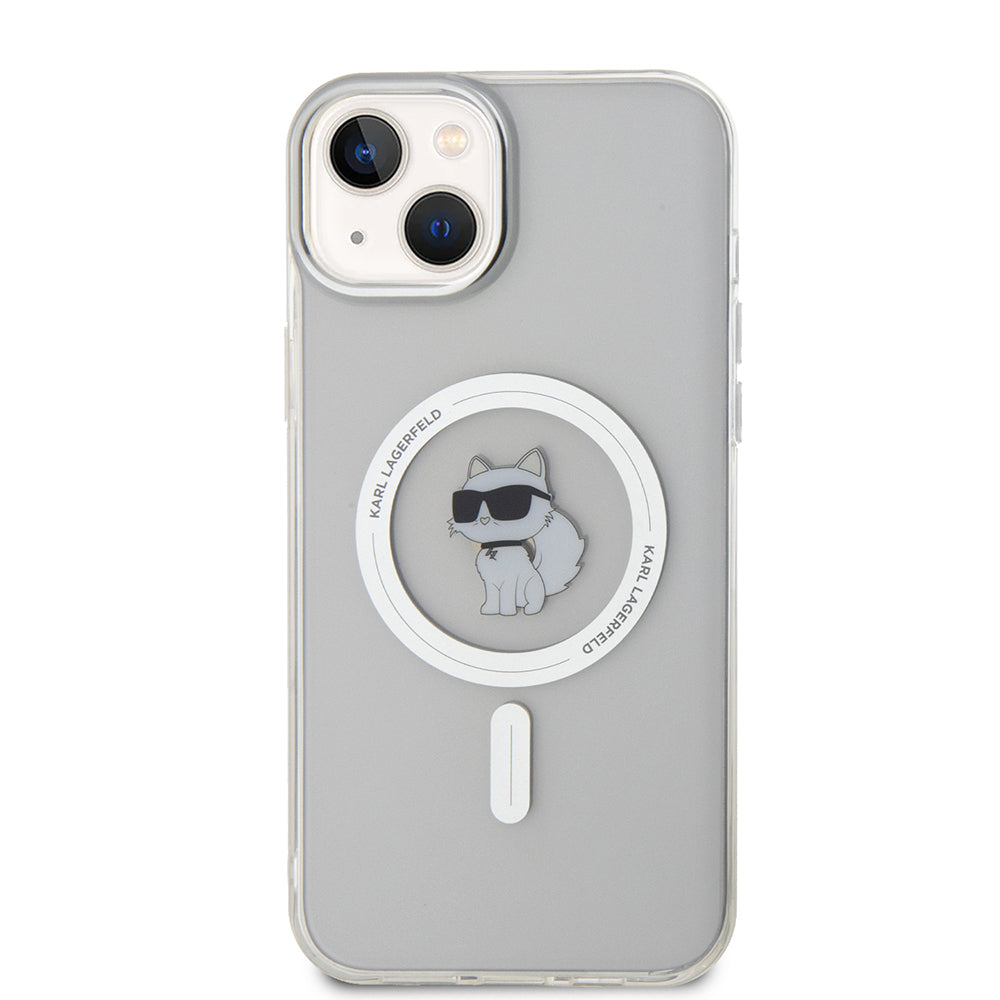 MagSafe-kotelo Apple iPhone 15 Plus / 14 Plus, Karl Lagerfeld, IML Choupette, Läpinäkyvä