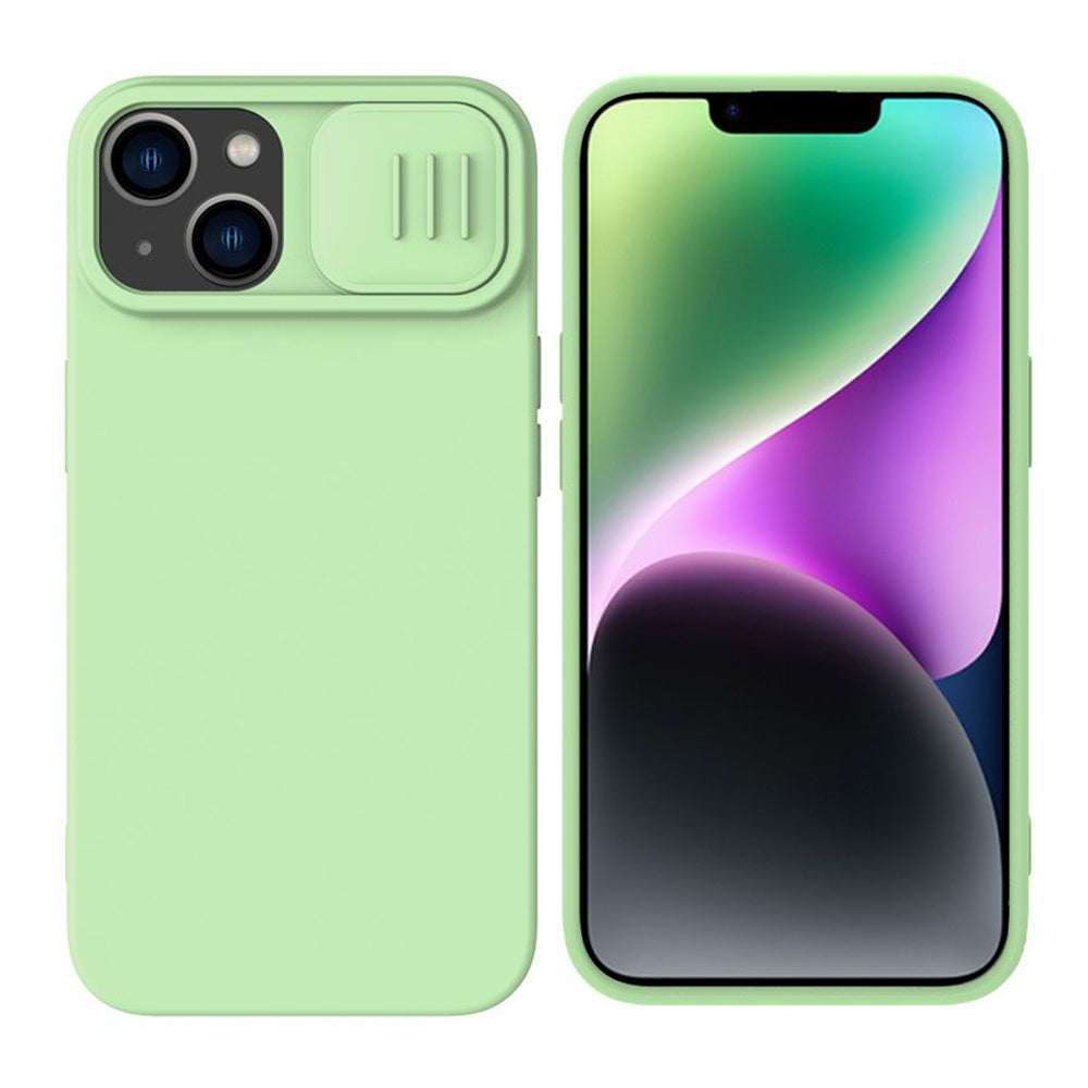 MagSafe-kuori Apple iPhone 15 Plus -puhelimelle, Nillkin, CamShield Silky, Vaaleanvihreä