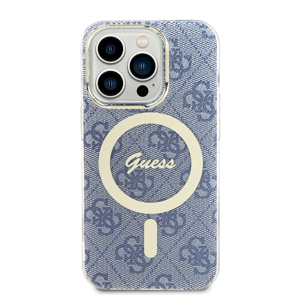 MagSafe-kotelo Apple iPhone 15 Prolle, Guess, IML 4G, Sininen