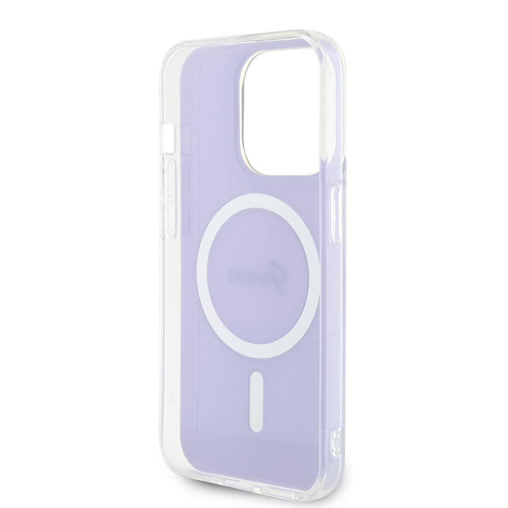 MagSafe-kotelo Apple iPhone 15 Prolle, Guess, IML Iridescent, Violetti